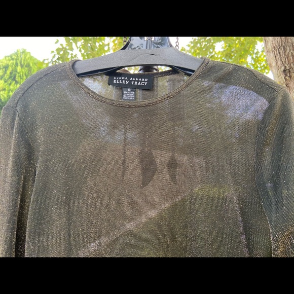 Linda Allard Ellen Tracy Sparkles top - Picture 5 of 8